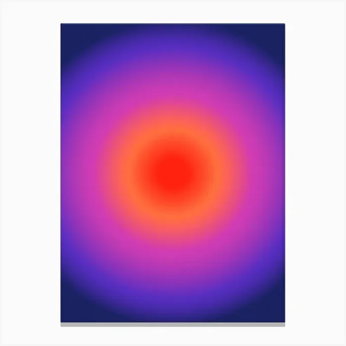 Pink, Orange And Purple Gradient 2 Canvas Print by showmemars