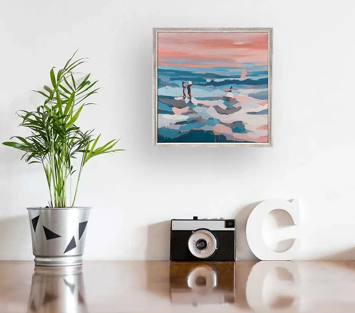 Pink Solstice Mini Framed Canvas