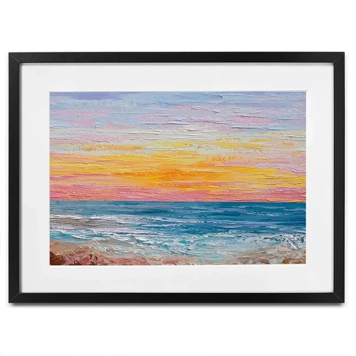 Pink Sunrise Framed Art Print