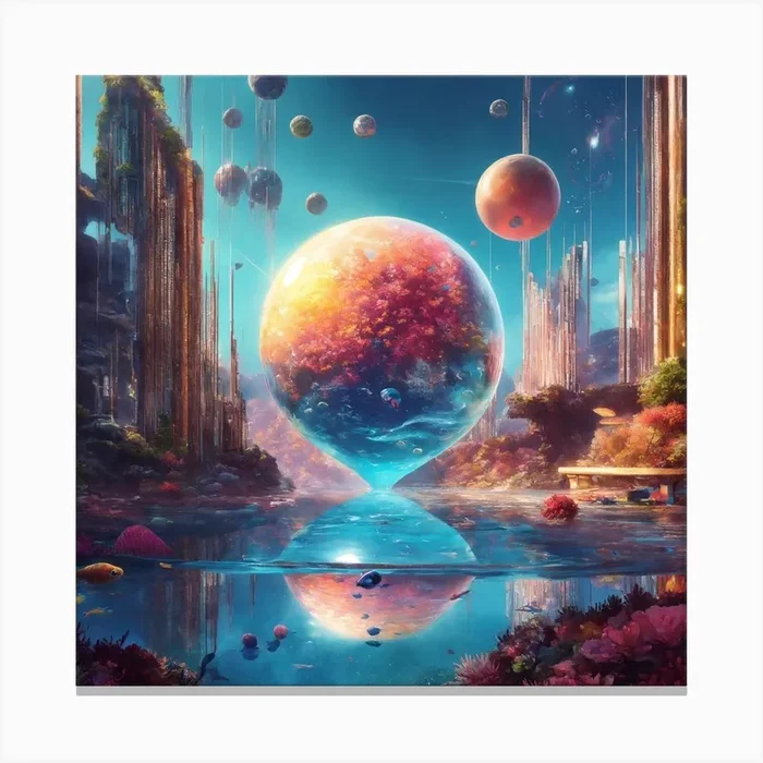 Planetarium Canvas Print by Henky