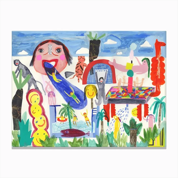 Playground Canvas Print by Luyi Wang
