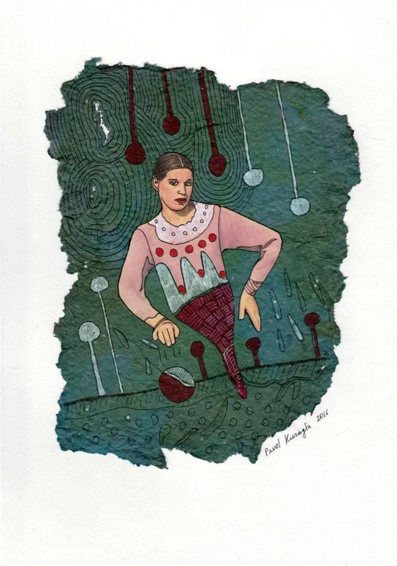 Playing with me (2016) Collage by Pavel Kuragin
