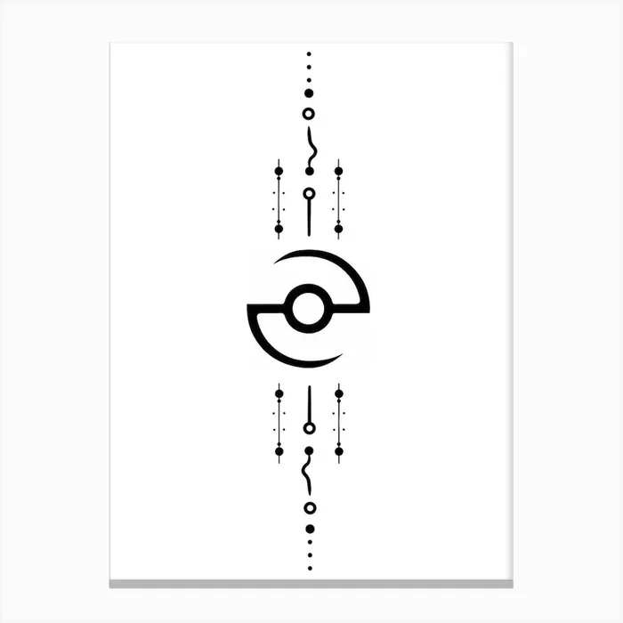 Pokeball Illustration Canvas Print by JDuke Illustrations