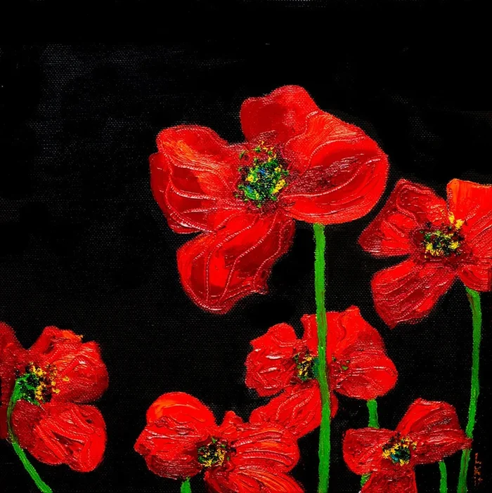 POPPIES (2017) Oil painting by Liubov Kuptsova