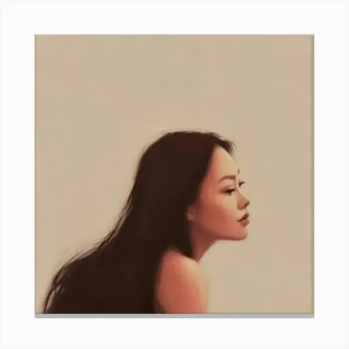 Portrait Of A Woman Canvas Print by VibeWithVi