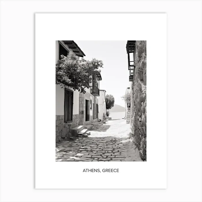 Poster Of Bodrum, Turkey, Photography In Black And White 7 Art Print by Monochrome Vistas