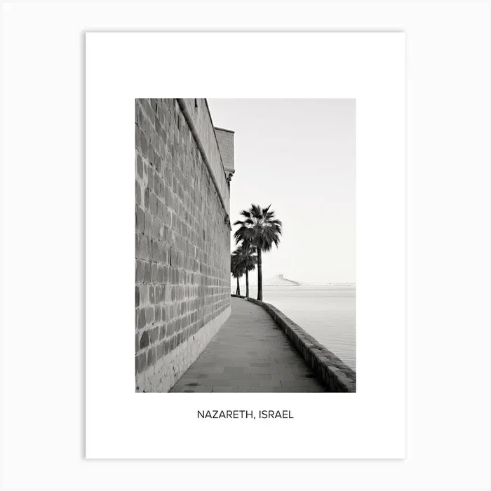 Poster Of Rhodes, Greece, Photography In Black And White 1 Art Print by Monochrome Vistas