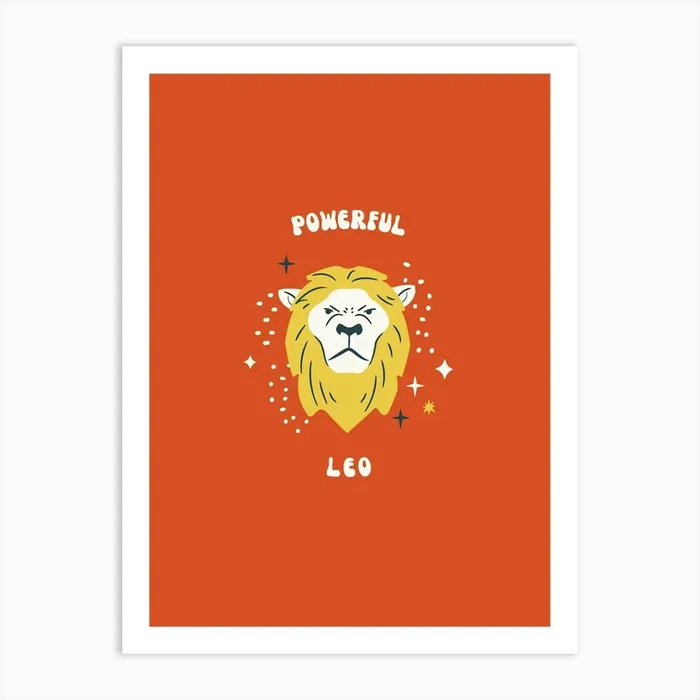 Powerful Lion Art Print by marybazar