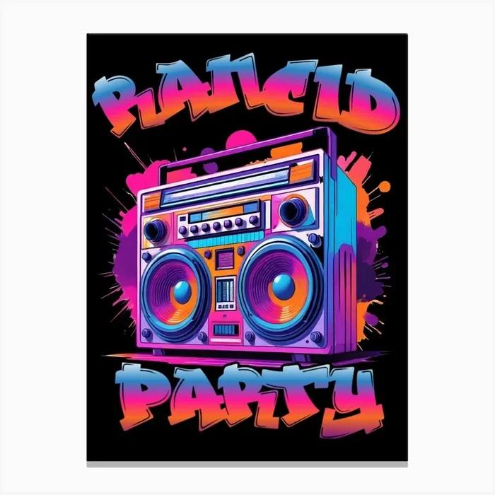 Punk Party Canvas Print by ZEVRET