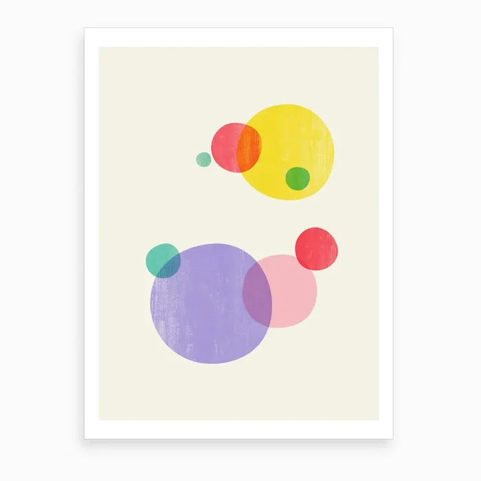 Rainbow Bubbles II Art Print by Trevor May
