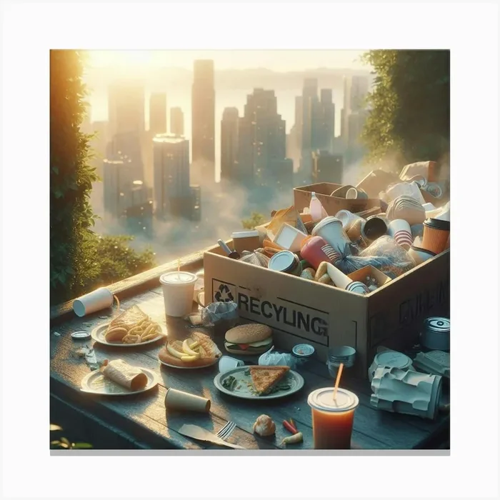 Recycling – Cityscape Canvas PrintW by wesam