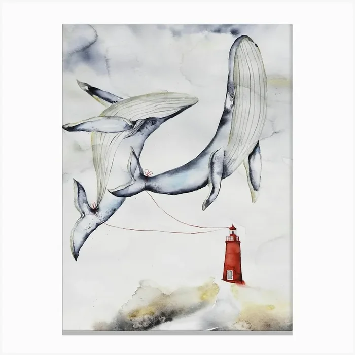 Red Threads Canvas Print by Indigo Rain