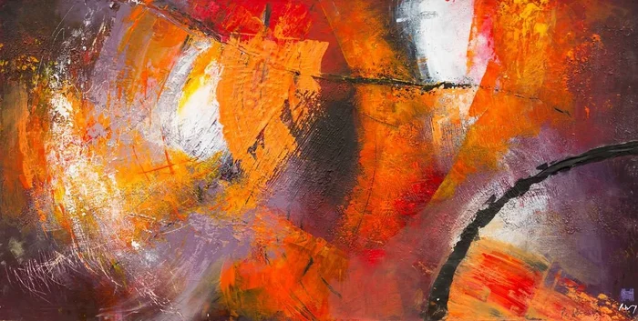 Red, Unsaid (2018) Mixed-media painting by Paul Hillary
