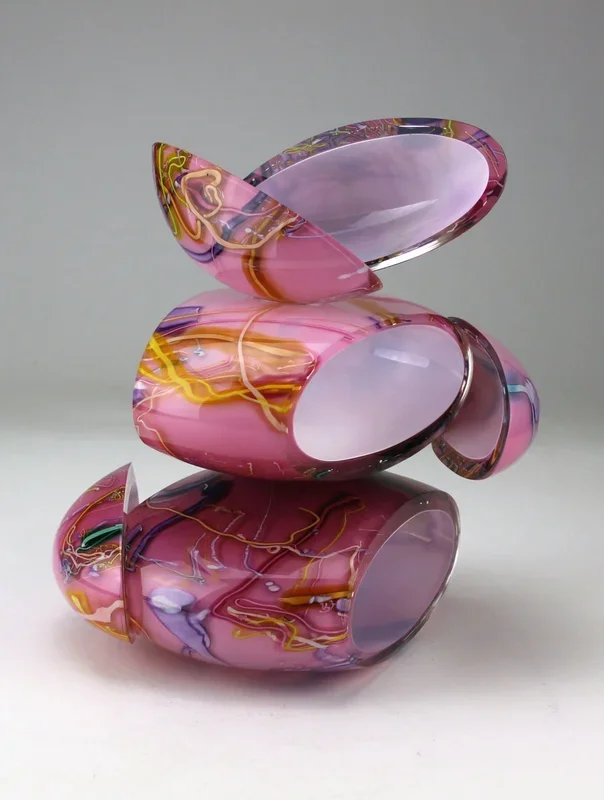 Remnant Vessel in Pink and White