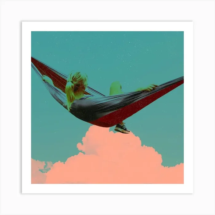 Rest Up In The Clouds Art Print by Locky