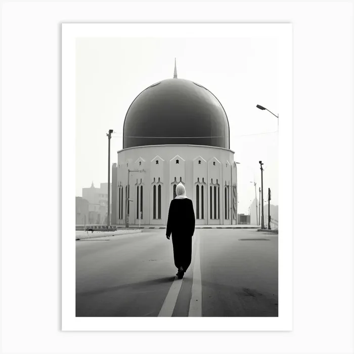 Riyadh, Saudi Arabia, Black And White Old Photo 4 Art Print by Monochrome Vistas