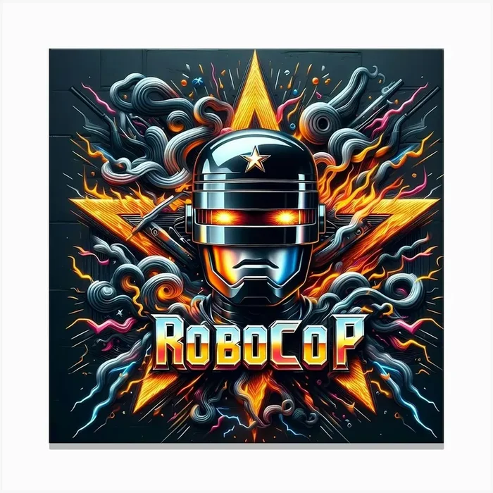 Robocop Canvas Print by ZEVRET