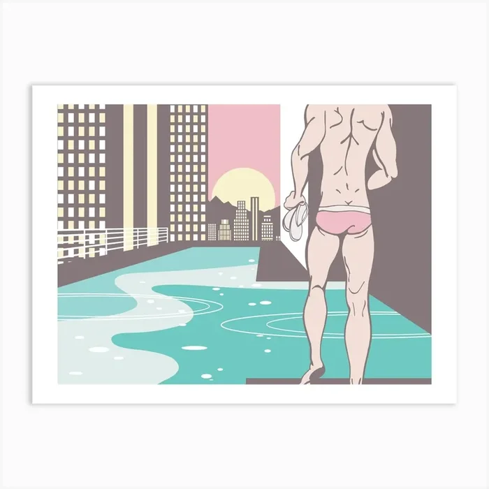 Rooftop Pool Art Print by My JetSetter life