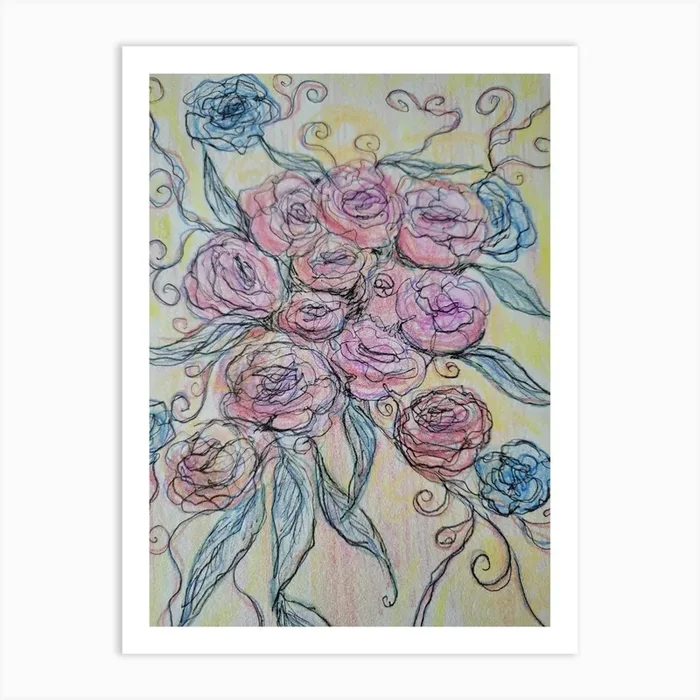 Roses Art PrintN by NancySchacht