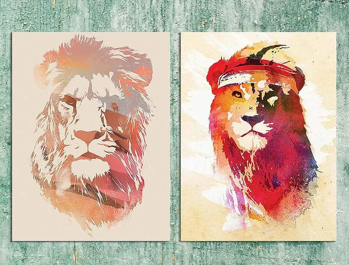 Royal Lion Theme 2 Poster Set – 12 X 16 Inch.