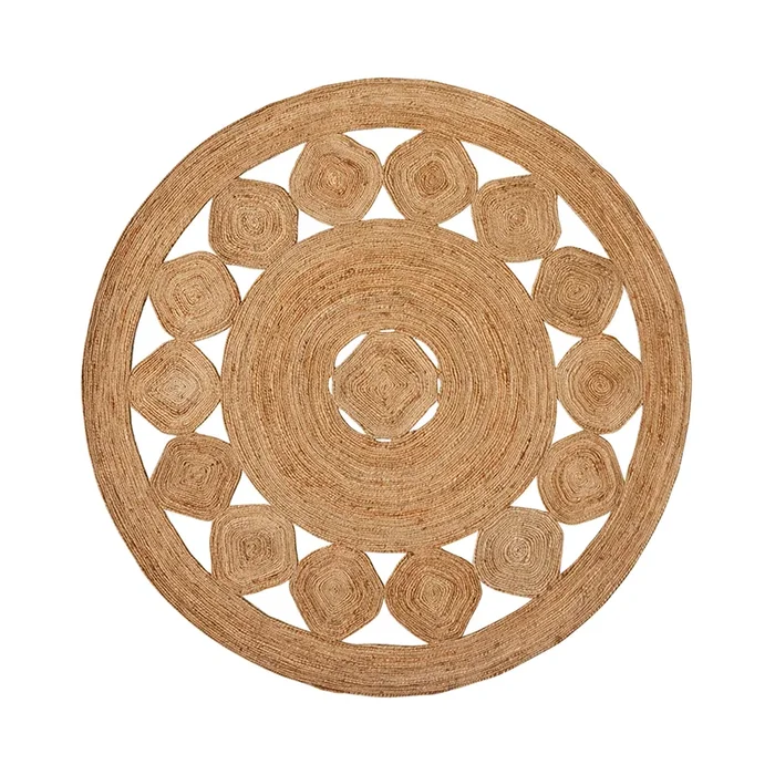 Santa Maria Round Rug Natural