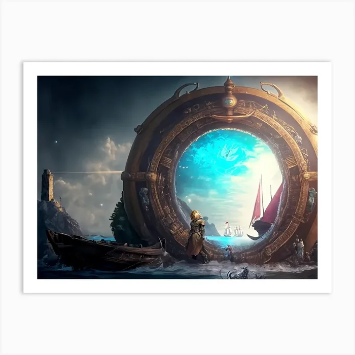 Sea Portal Art Print by Jakub Mikolajuk