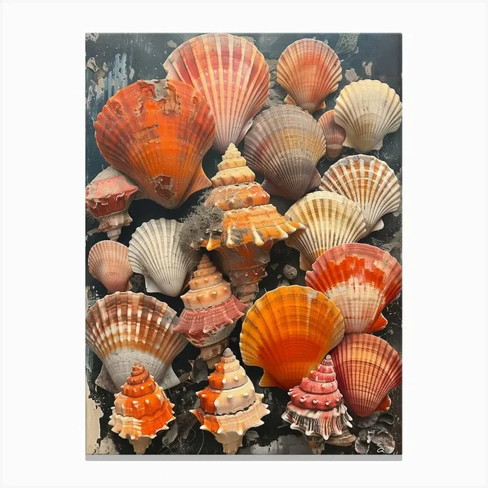 Sea Shells Canvas Print by DamianLuna