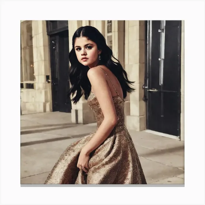 Selena Gomez 2 Canvas PrintM by Mansura