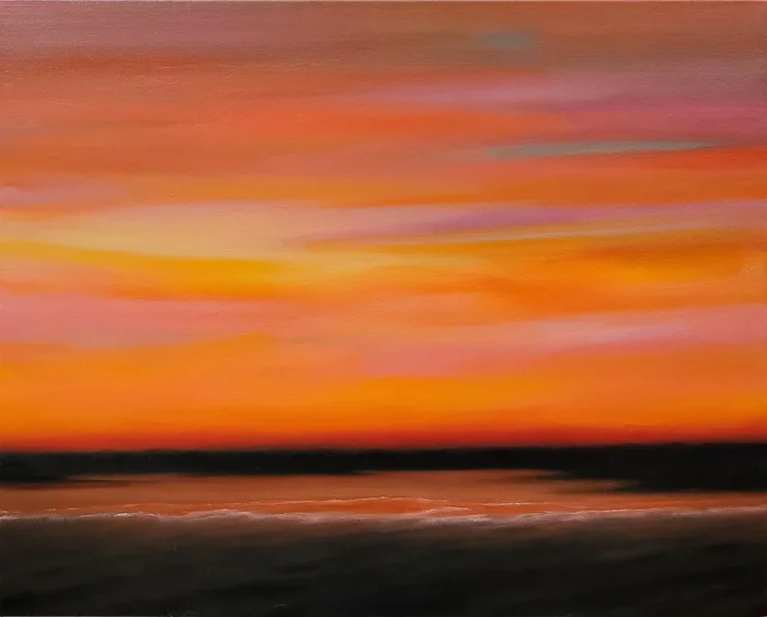 Serenity’s Edge (2024) Oil painting by Faith Patterson