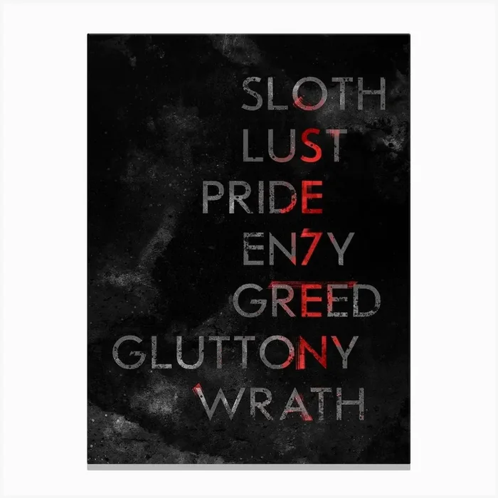 Seven sins Canvas Print by Nikita Abakumov