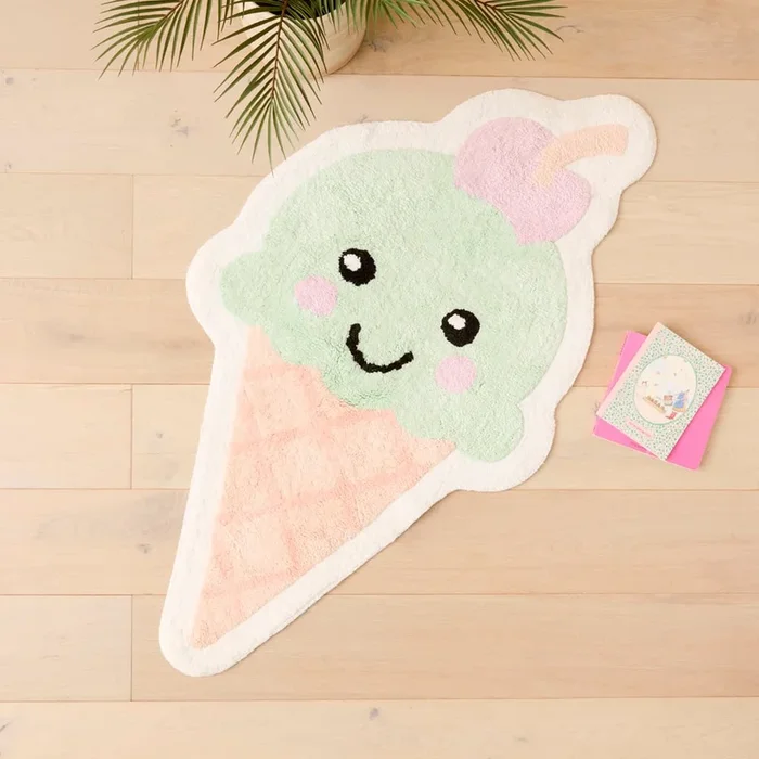 Shaped Ice Cream Sundae Decorative Rug
