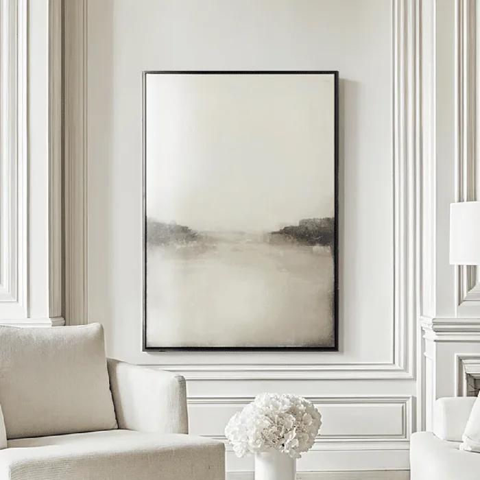 Shop Nolita Beige & Black Abstract Canvas Wall Art