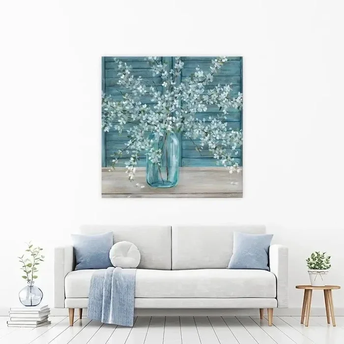 Shuttered Blossoms Canvas Print