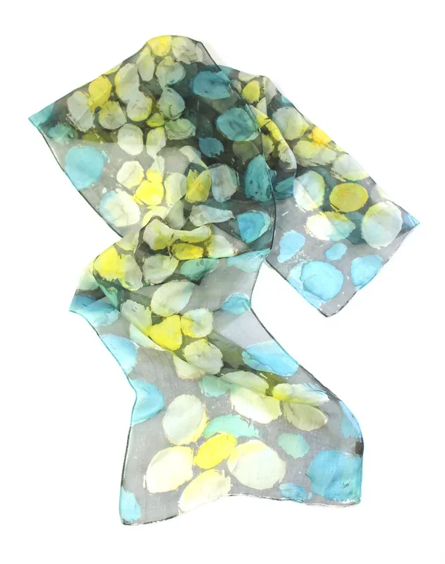 Single Woven Organza Silk – Flower Peddle Lemon