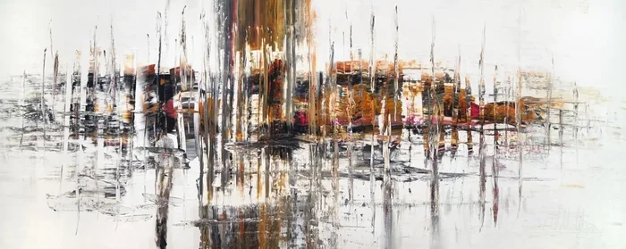 Slim: Abstract Nature 1 (2019) Acrylic painting by Peter Nottrott