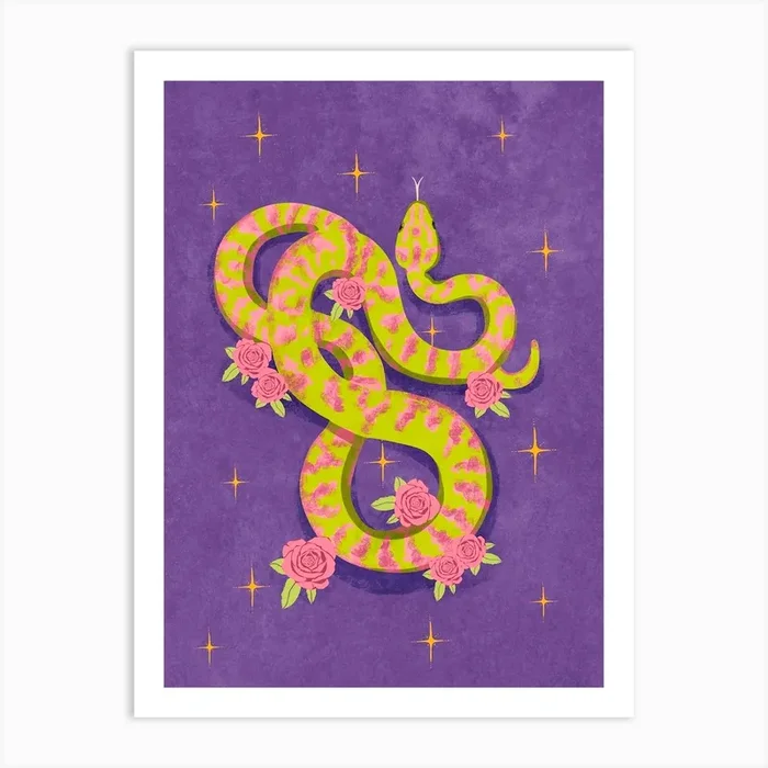 Snake Art Print by Raissa Oltmanns