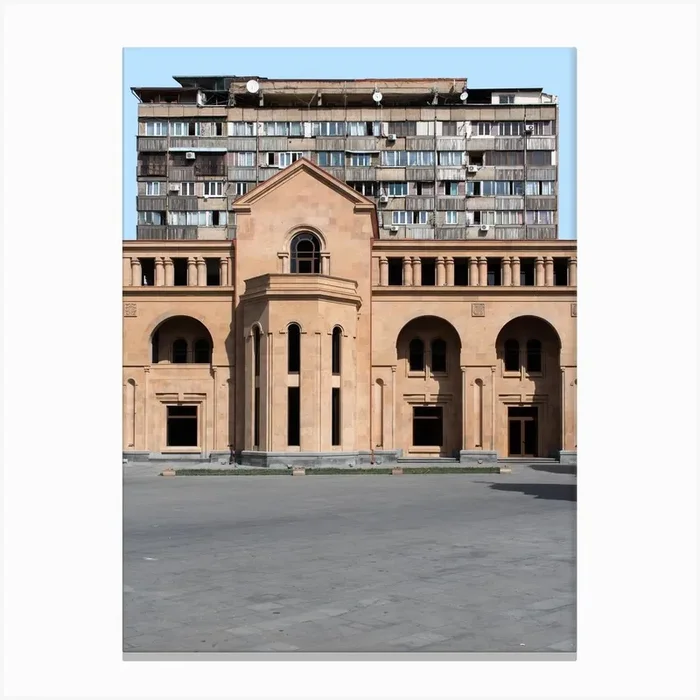Social Modernism Armenia Canvas Print by Marc Schulthess