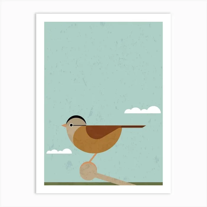Sparrow 2 Art Print by Vision Grasp Art