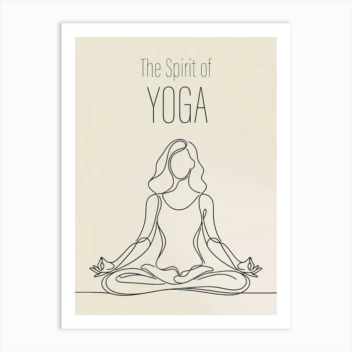 Spirit Of Yoga Art Print by nessa.illus