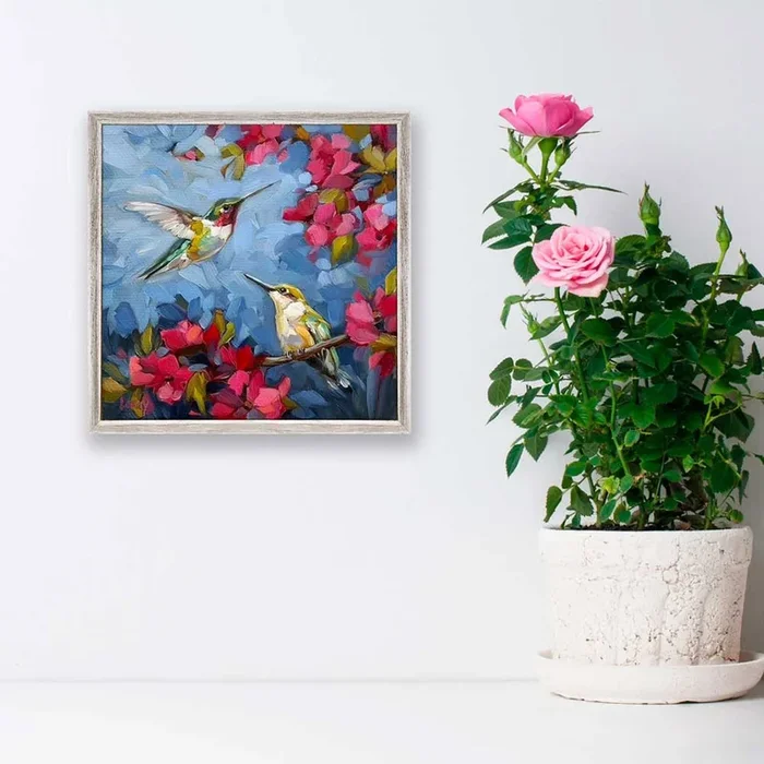 Spread Your Wings – Hummingbird Mini Framed Canvas