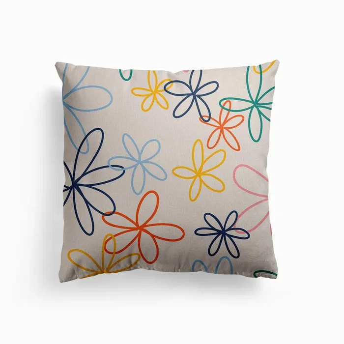 Spring Canvas Cushion by Fredi Maria