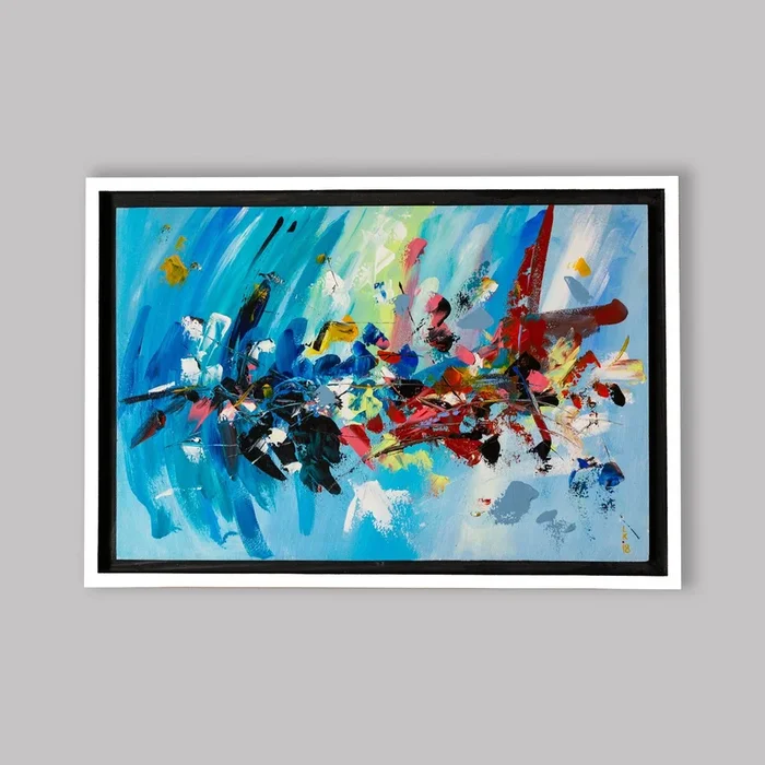 Spring melody (framed 19”X26”) (2018) Acrylic painting by Liubov Kuptsova