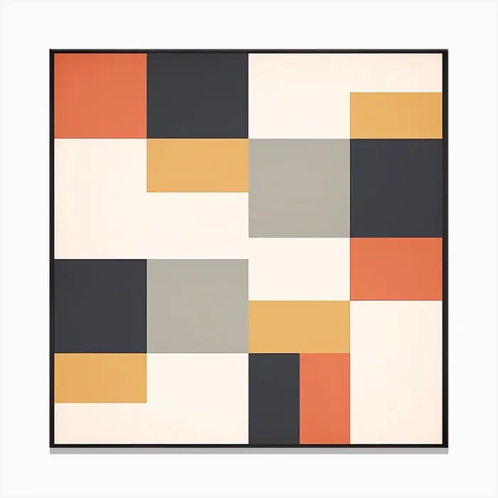 Squares home geometric Canvas Print by Art-Syndicate