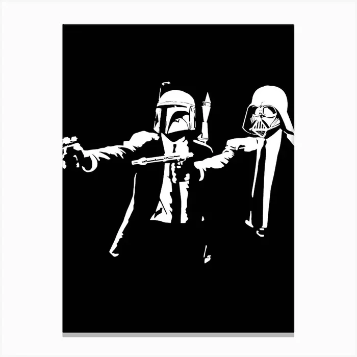 Star Wars Boba Fett Pulp Fiction Canvas Print by ontoseno