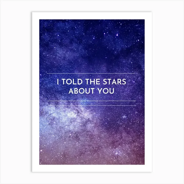Stars And Me Art Print by Dreamer