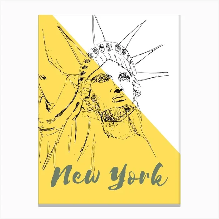 Statue of Liberty New York city USA Canvas Print by SYLVIA CASALINGA