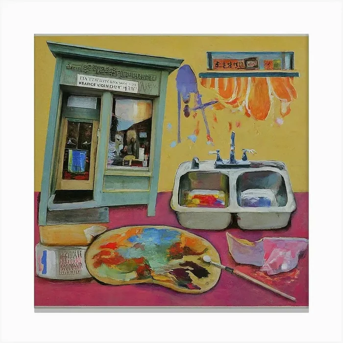 Studio Canvas Print by Sam at Artful Ai Blog