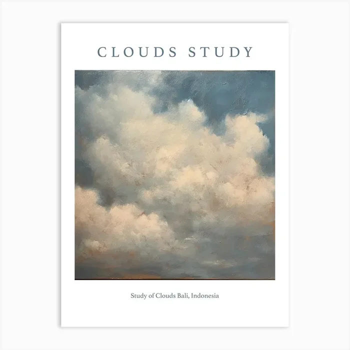 Study Of Clouds Bali, Indonesia 2 Art Print by Abstract Art Expressions