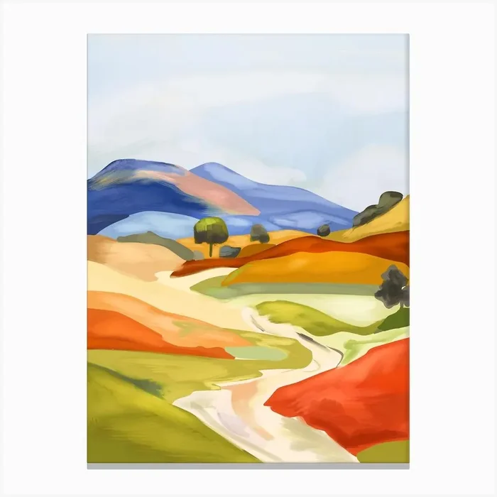 Summer Ladnscape Canvas Print by ThingDesign