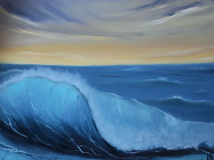 Sunny wave (2021) Oil painting by Anastasiia Novitskaya